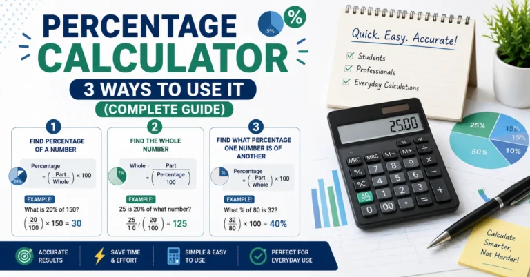 percentage calculator 3 ways to use it