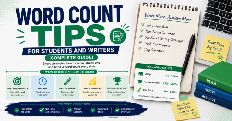 word count tips for students and writers
