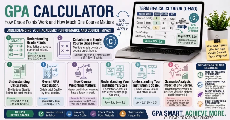 GPA calculator how grade points work