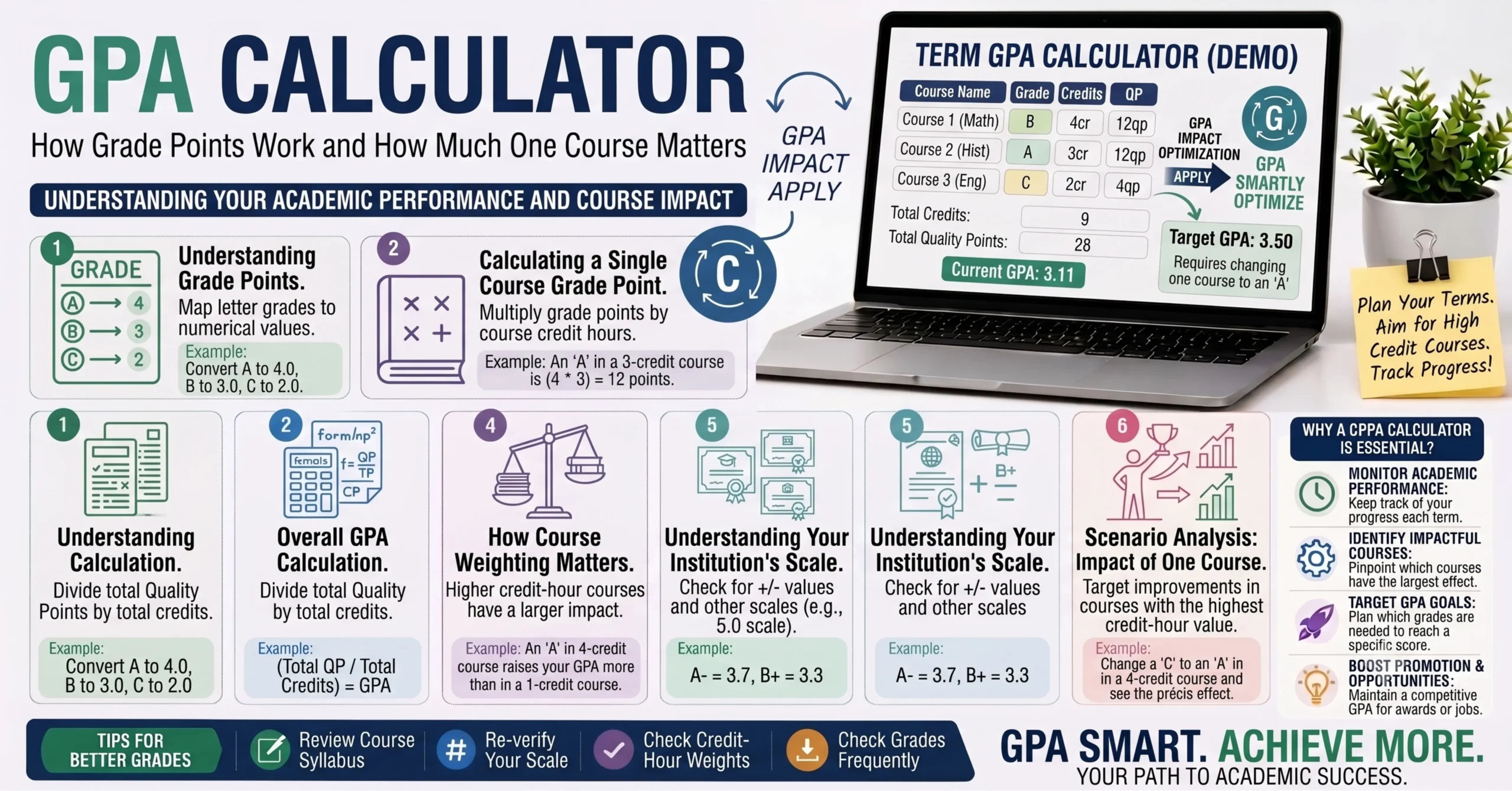 GPA calculator how grade points work