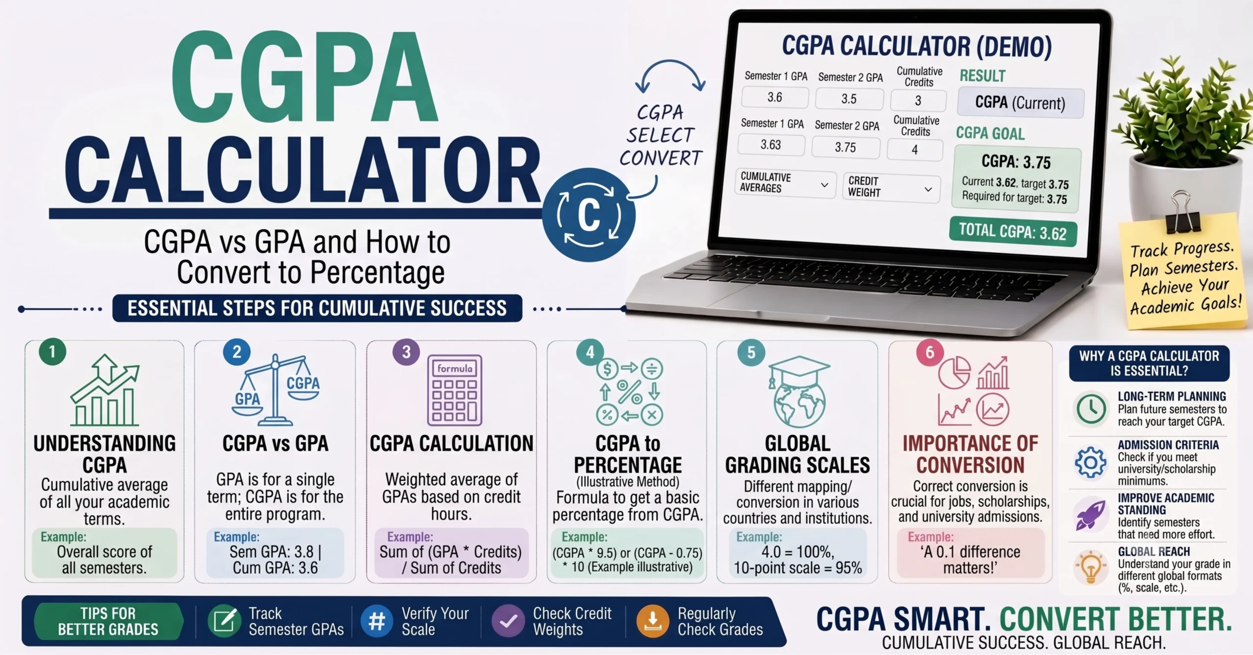 CGPA calculator CGPA vs GPA guide