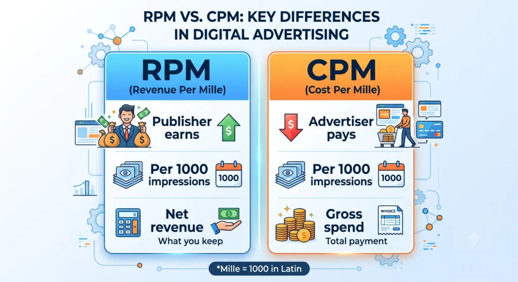 RPM vs CPM difference comparison