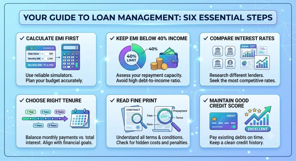 smart tips before taking a loan EMI
