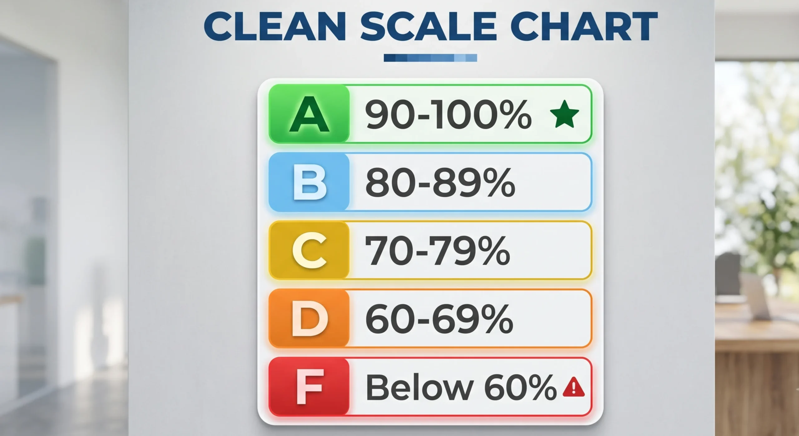 standard grading scale letter grades percentage