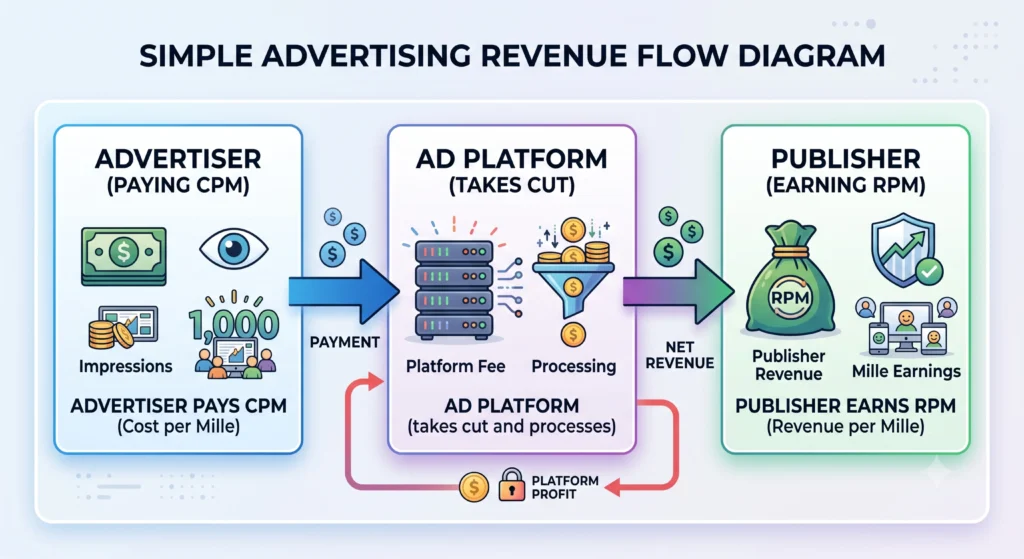 CPM vs RPM advertiser publisher relationship