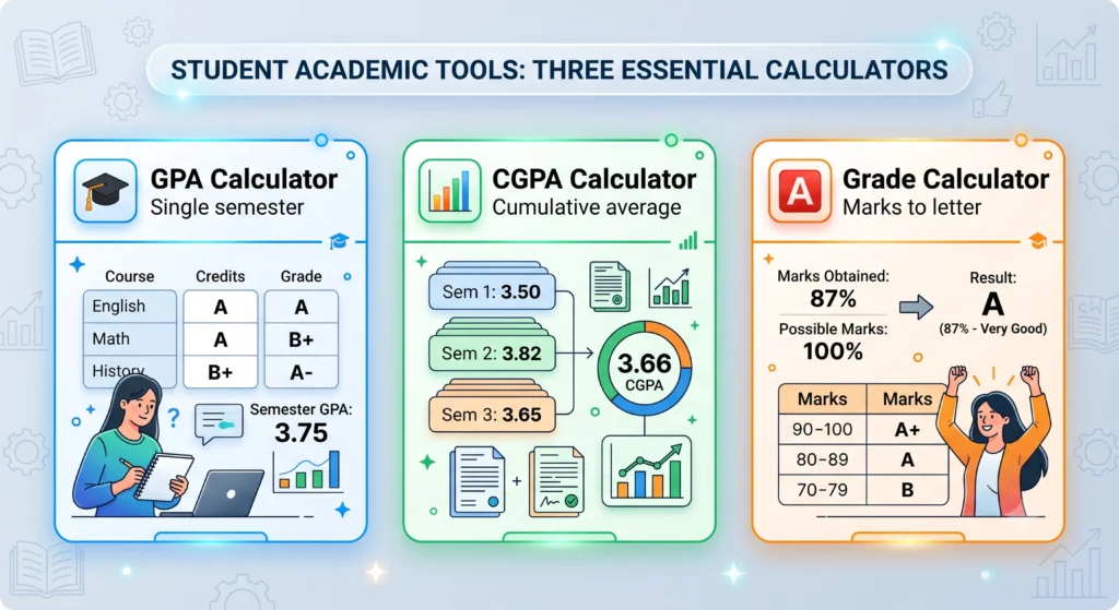 academic performance calculator tools GPA CGPA grade