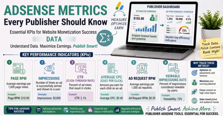 AdSense metrics every publisher should know