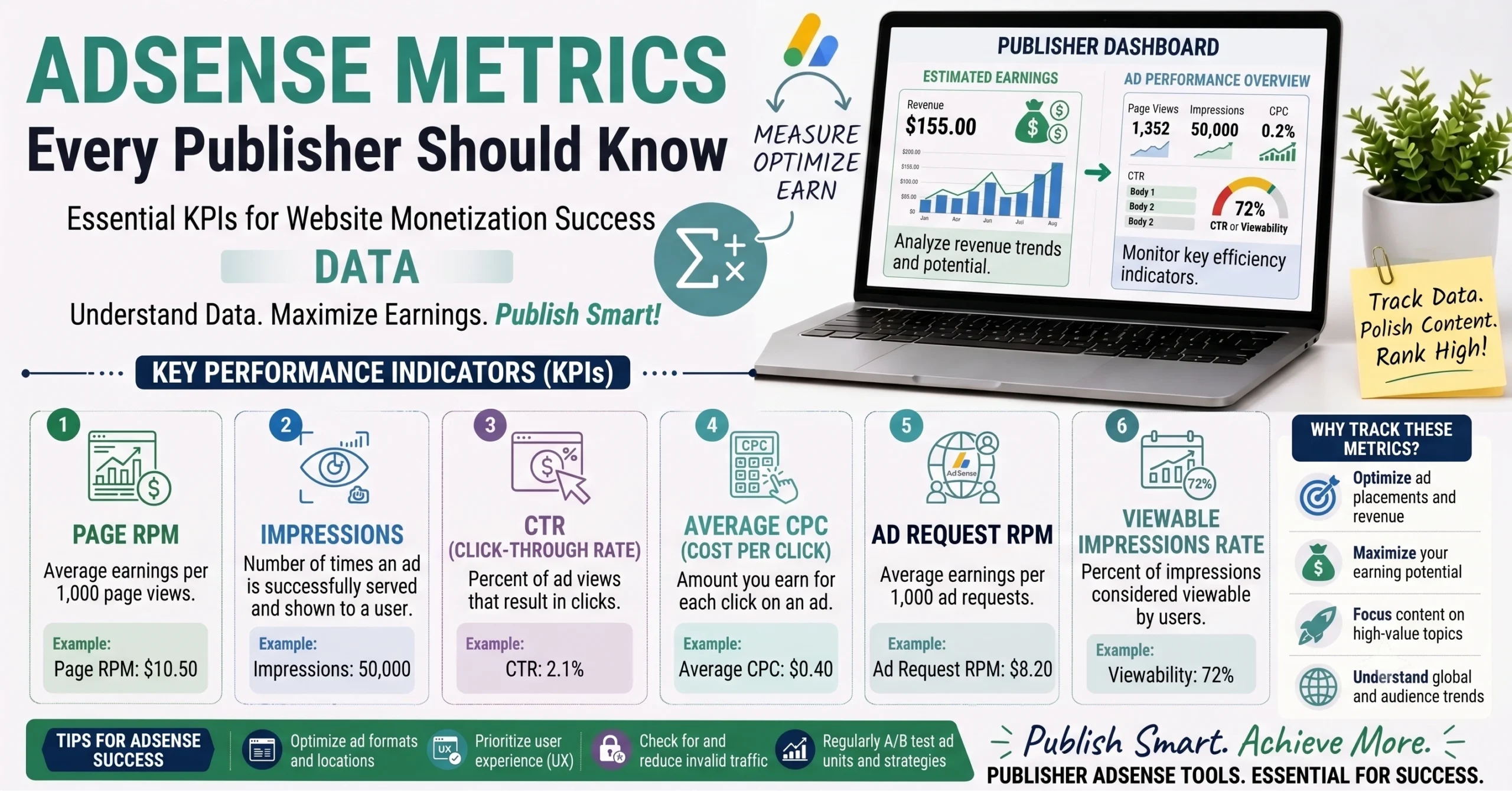 AdSense metrics every publisher should know