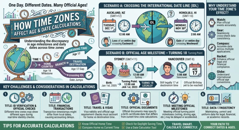 how time zones affect age date calculations