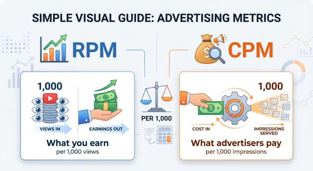 blog revenue tracking RPM CPM tools